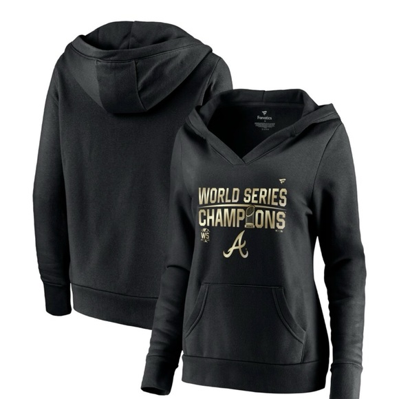 Fanatics Tops - Atlanta Braves World Series Champions Black Size XL